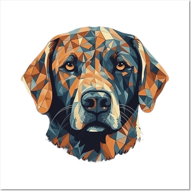 Abstract dog Wall Art by GreenMary Design